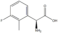 (2S)-2-AMINO-2-(3-FLUORO-2-METHYLPHENYL)ACETIC ACID Struktur