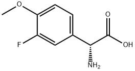 (2R)-2-AMINO-2-(3-FLUORO-4-METHOXYPHENYL)ACETIC ACID Struktur