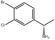 (1S)-1-(4-BROMO-3-CHLOROPHENYL)ETHYLAMINE Struktur