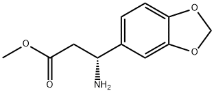 METHYL3-(2H-BENZO[3,4-D]1,3-DIOXOL-5-YL)(3R)-3-AMINOPROPANOATE Struktur