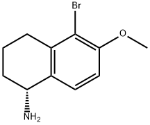 (1R)-5-BROMO-6-METHOXY-1,2,3,4-TETRAHYDRONAPHTHYLAMINE Struktur