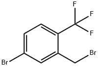 4-Bromo-2-bromomethyl-1-trifluoromethylbenzene Struktur