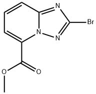 2-Bromo-[1,2,4]triazolo[1,5-a]pyridine-5-carboxylic acid methyl ester Struktur