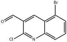 5-bromo-2-chloroquinoline-3-carbaldehyde Struktur