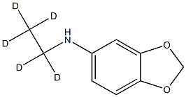 N-(1,1,2,2,2-pentadeuterioethyl)-1,3-benzodioxol-5-amine Struktur