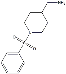 (1-(phenylsulfonyl)piperidin-4-yl)methanamine Struktur