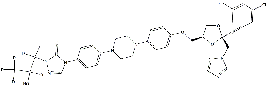 4-[4-[4-[4-[[(2R,4S)-2-(2,4-dichlorophenyl)-2-(1,2,4-triazol-1-ylmethyl)-1,3-dioxolan-4-yl]methoxy]phenyl]piperazin-1-yl]phenyl]-2-(2,3,4,4,4-pentadeuterio-3-hydroxybutan-2-yl)-1,2,4-triazol-3-one price.