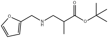 tert-butyl 3-{[(furan-2-yl)methyl]amino}-2-methylpropanoate Struktur