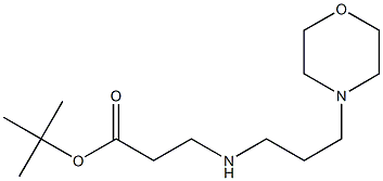 tert-butyl 3-{[3-(morpholin-4-yl)propyl]amino}propanoate Struktur