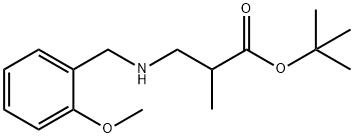 tert-butyl 3-{[(2-methoxyphenyl)methyl]amino}-2-methylpropanoate Struktur