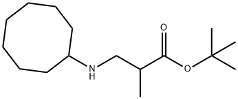 tert-butyl 3-(cyclooctylamino)-2-methylpropanoate Struktur