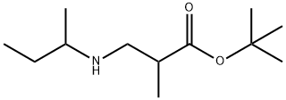 tert-butyl 3-[(butan-2-yl)amino]-2-methylpropanoate Struktur