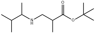 tert-butyl 2-methyl-3-[(3-methylbutan-2-yl)amino]propanoate Struktur