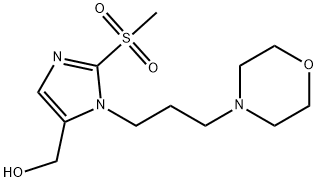 {2-methanesulfonyl-1-[3-(morpholin-4-yl)propyl]-1H-imidazol-5-yl}methanol Struktur