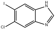 5-Chloro-6-iodo-1H-benzoimidazole Struktur