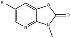 6-bromo-3-methyl-2H,3H-[1,3]oxazolo[4,5-b]pyridin-2-one Struktur