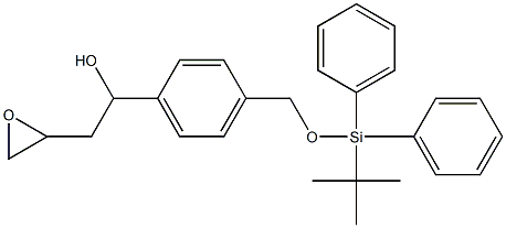 1-(4-((tert-butyldiphenylsilyloxy)methyl)phenyl)-2-(oxiran-2-yl)ethanol Struktur