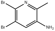 5,6-Dibromo-2-methyl-pyridin-3-ylamine Struktur