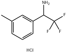 2,2,2-TRIFLUORO-1-M-TOLYL-ETHYLAMINE HYDROCHLORIDE Struktur