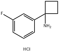 1-(3-fluorophenyl)cyclobutanamine hydrochloride Struktur