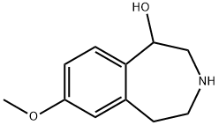 7-methoxy-2,3,4,5-tetrahydro-1H-3-benzazepin-1-ol Struktur