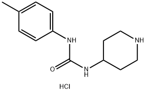 1-(Piperidin-4-yl)-3-p-tolylurea hydrochloride Struktur