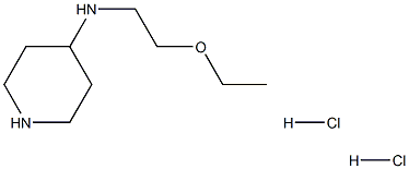 N-(2-Ethoxyethyl)piperidin-4-amine dihydrochloride Struktur