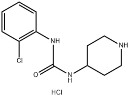 1-(2-Chlorophenyl)-3-(piperidin-4-yl)urea hydrochloride Struktur