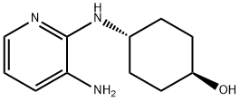 (1R*,4R*)-4-(3-Aminopyridin-2-ylamino)cyclohexanol Struktur