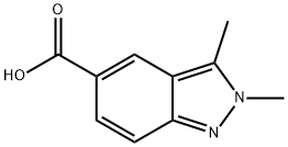 2,3-DIMETHYL-2H-INDAZOLE-5-CARBOXYLIC ACID Struktur