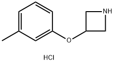 3-(3-methylphenoxy)azetidine hydrochloride Struktur