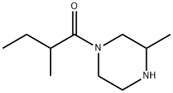 2-methyl-1-(3-methylpiperazin-1-yl)butan-1-one Struktur