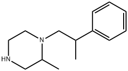 2-methyl-1-(2-phenylpropyl)piperazine Struktur