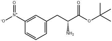 3-nitro- D-Phenylalanine, 1,1-dimethylethyl ester Struktur