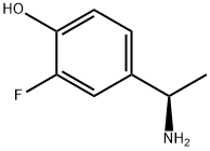 4-((1R)-1-AMINOETHYL)-2-FLUOROPHENOL Struktur