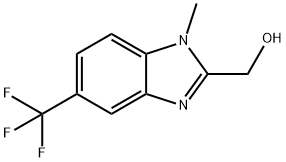 [1-methyl-5-(trifluoromethyl)-1H-1,3-benzodiazol-2-yl]methanol Struktur