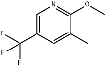 2-methoxy-3-methyl-5-(trifluoromethyl)pyridine Struktur