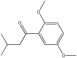 1-(2,5-dimethoxyphenyl)-3-methylbutan-1-one Struktur