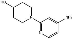1-(4-aminopyridin-2-yl)piperidin-4-ol Struktur