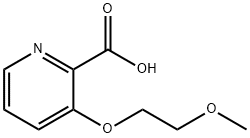 3-(2-Methoxyethoxy)pyridine-2-carboxylicacid Struktur