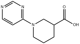 1-(Pyrimidin-4-yl)piperidine-3-carboxylic acid Struktur