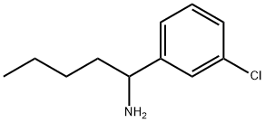 1-(3-CHLOROPHENYL)PENTAN-1-AMINE Struktur