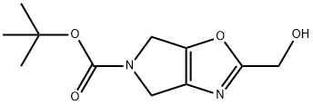 2-Hydroxymethyl-4,6-Dihydro-Pyrrolo[3,4-D]Oxazole-5-Carboxylic Acid Tert-Butyl Ester Struktur