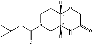 tert-butyl (4aS,8aR)-3-oxohexahydro-2H-pyrido[4,3-b][1,4]oxazine-6(5H)-carboxylate|順式-3-氧代-4,4A,5,7,8,8A-六氫吡啶并[4,3-B][1,4]噁嗪-6-羧酸叔丁酯