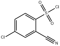 4-CHLORO-2-CYANOPHENYLSULFONYL CHLORIDE Struktur