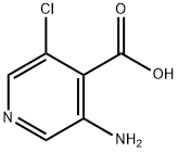 3-amino-5-chloroisonicotinic acid Struktur