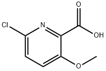 6-Chloro-3-methoxypicolinic acid Struktur