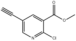 methyl 2-chloro-5-ethynylnicotinate Struktur