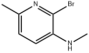 (2-Bromo-6-methyl-pyridin-3-yl)-methyl-amine Struktur