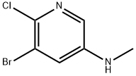 (5-Bromo-6-chloro-pyridin-3-yl)-methyl-amine Struktur